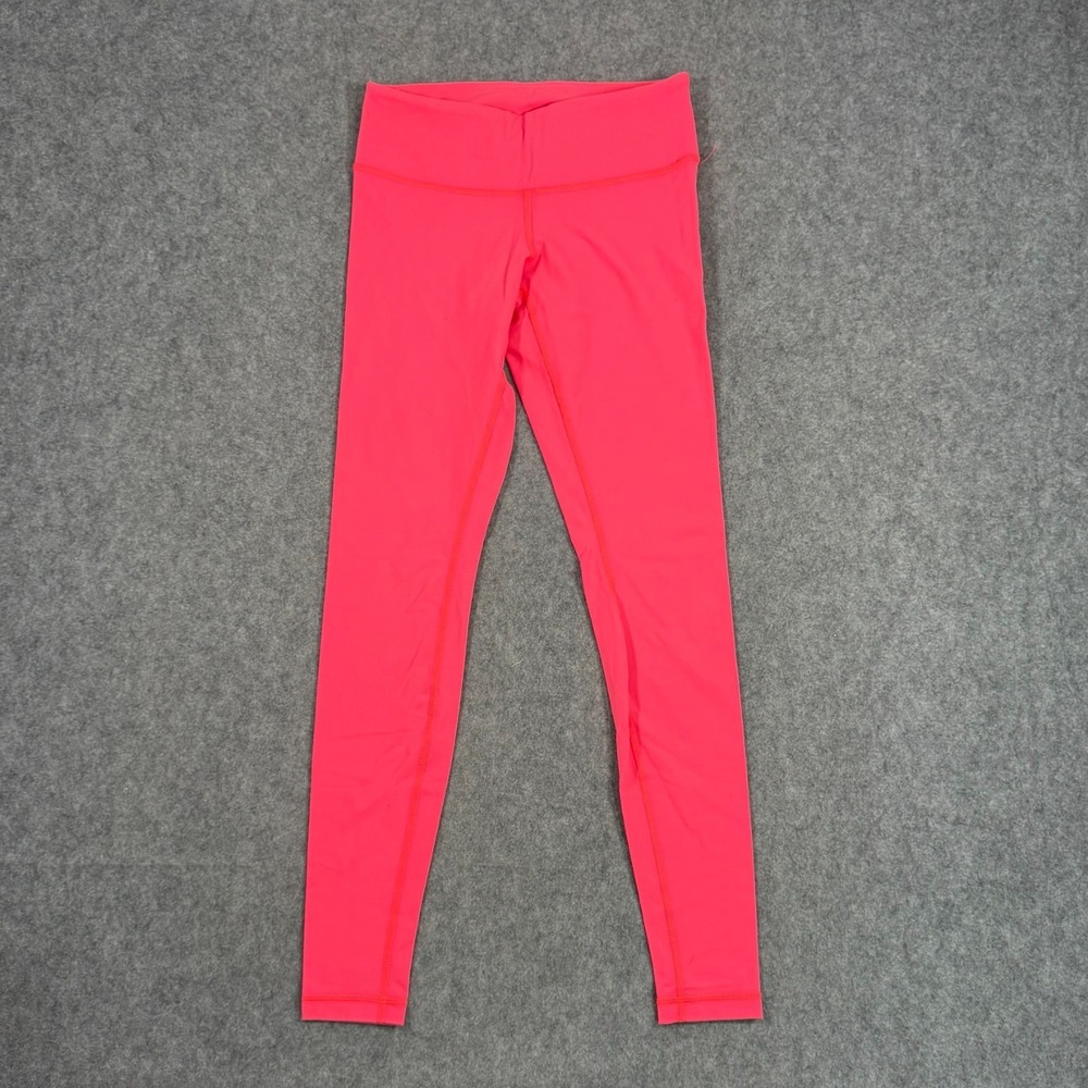 Lululemon Athletica Electric Coral Wunder Under Luon Pants Women's Size 6